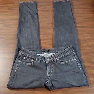 PrAna Black Low Rise Organic Cotton Skinny‎ Jeans Size 0/25